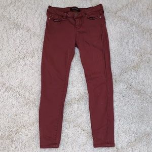 Maroon Petite Jeans